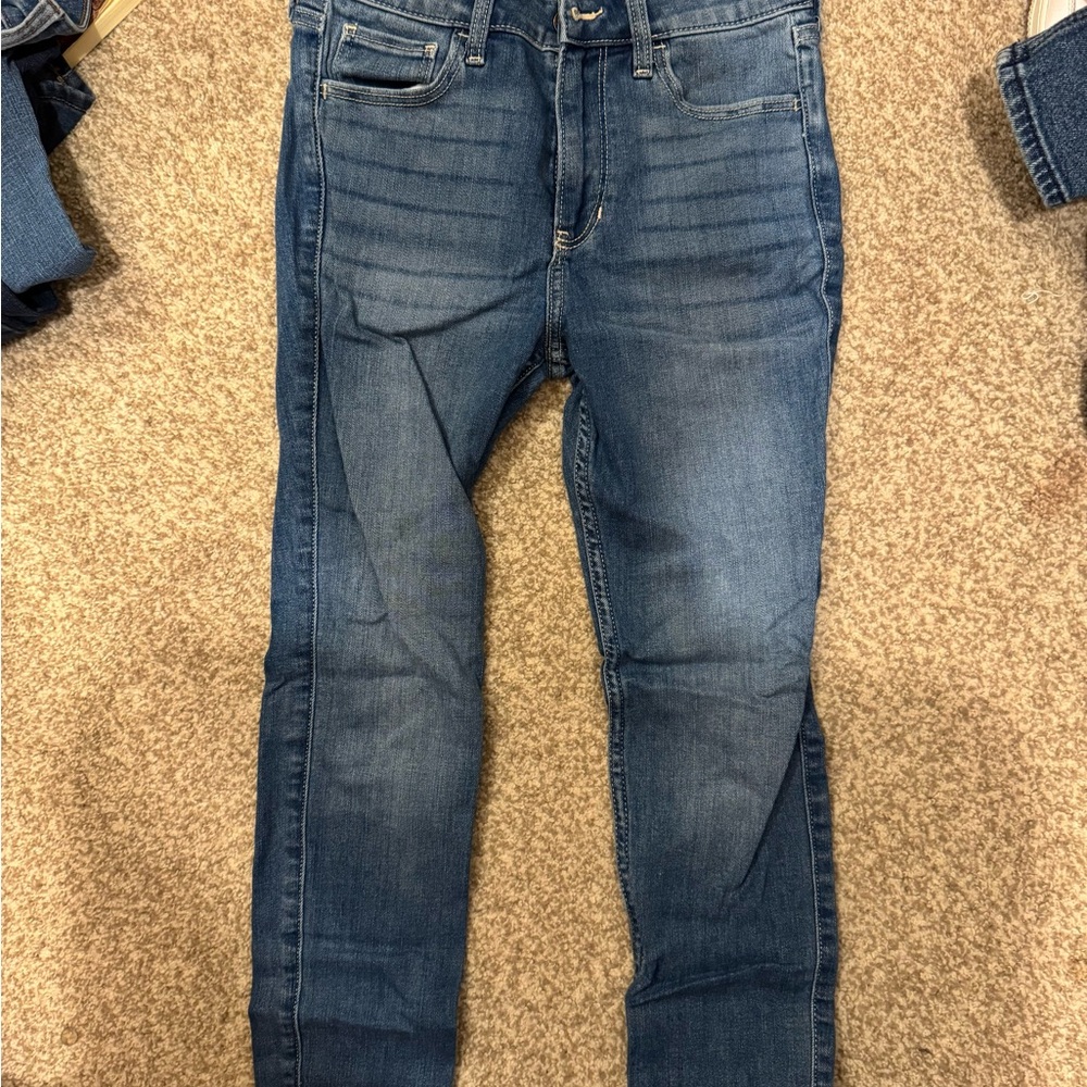 Hollister High Rise Skinny Blue Denim Jeans